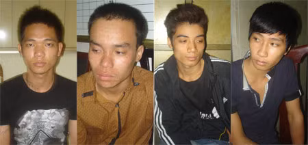 Bắt 4 tên cướp xe ôm trong đêm ảnh 1