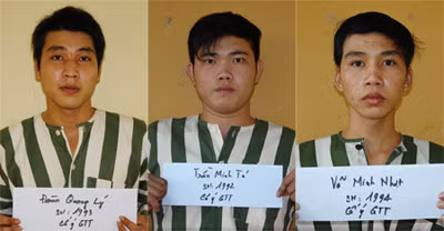 Đoàn Quang Lý, Trần Minh Tú và Võ Minh Nhật.