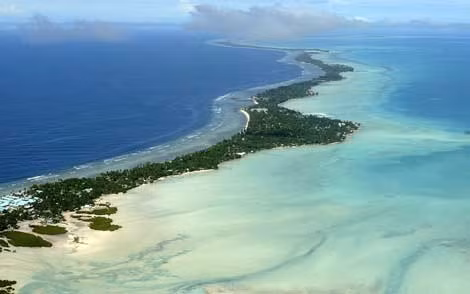 Chuỗi đảo Tarawa trong khu bảo tồn.