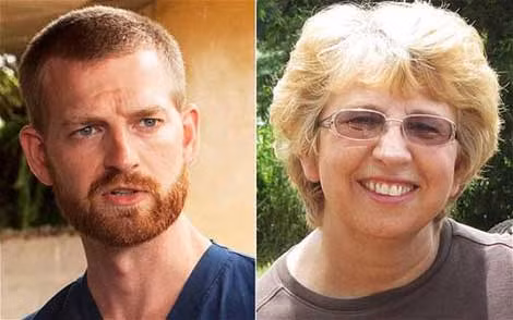 Bác sĩ Kent Brantly và phụ tá Nancy Writebol.