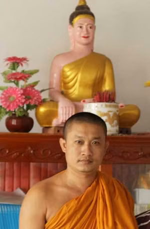 Sư Luong - Trụ trì chùa Sala Pothy Chum.