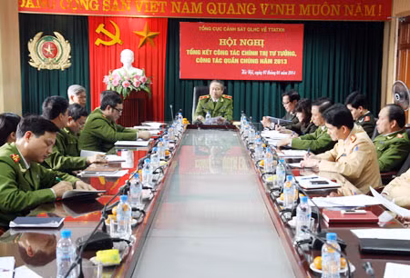 Hội nghị triển khai công tác năm 2014 của Tổng cục Cảnh sát Quản lý hành chính về TTATXH.