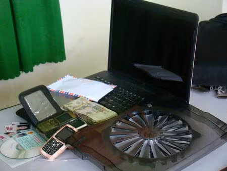 Tang vật trong vụ án sát hại Văn.