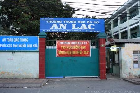 Ngôi trường nơi xảy ra nghi án thầy giáo xâm hại nữ sinh.