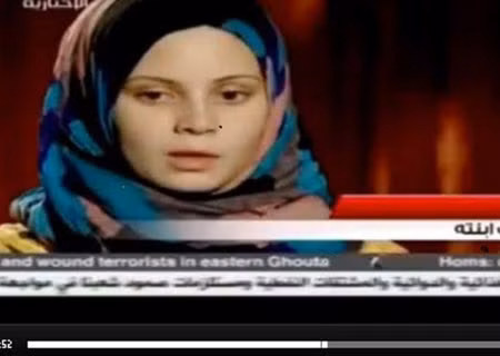Rawan Qadah xuất hiện trên truyền hình Syria nói về thánh chiến tình dục.