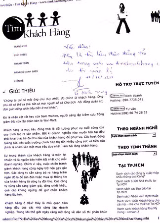 Lê Minh Trung ký xác nhận trang web do mình điều hành.