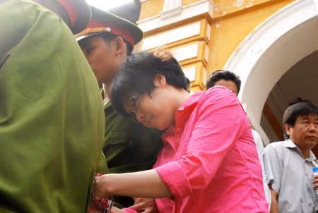 Huỳnh Thị Huyền Như sau phiên tòa.
