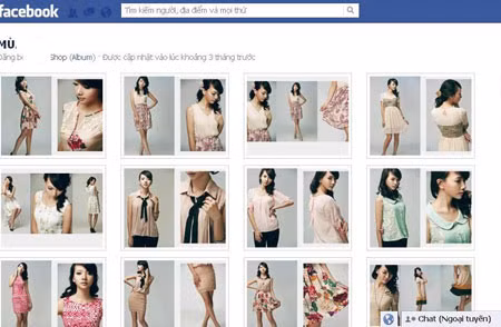 Mẫu teen trên một shop bán hàng online. Ảnh minh họa.