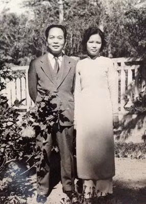 Đại tướng Võ Nguyên Giáp và bà Đặng Bích Hà (năm 1958).