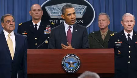 Tổng thống Obama phát biểu trong chuyến viếng thăm hiếm có tại Lầu Năm Góc.