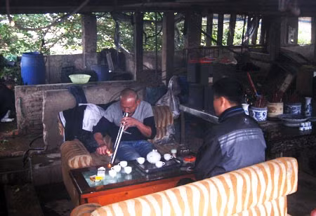 Ngôi nhà trống huơ trống hoác của gia đình anh Dũng.
