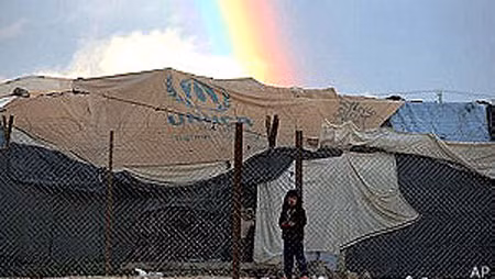 Nhiều người tị nạn Syria đã bị thương trong các vụ đụng độ.