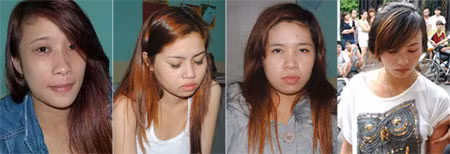 Một số "kiều nữ" bị bắt vì mua bán ma túy.