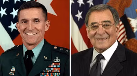Michael T. Flynn - Giám đốc DIA và Leon E. Panetta - Bộ trưởng Quốc phòng Mỹ.