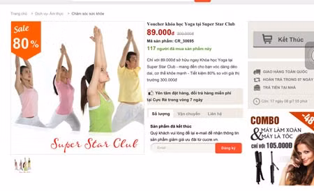 Những voucher tập yoga giá shock tràn lan trên mạng, tuy nhiên cần xem xét chất lượng dịch vụ này trước khi tập.
