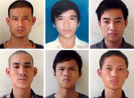 Các đối tượng trong vụ án.