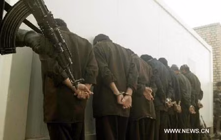 Những phần tử khủng bố bị NDS bắt giữ ở thành phố Heart, Afghanistan.