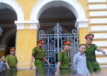Vũ Đình Giáp sau phiên xét xử.