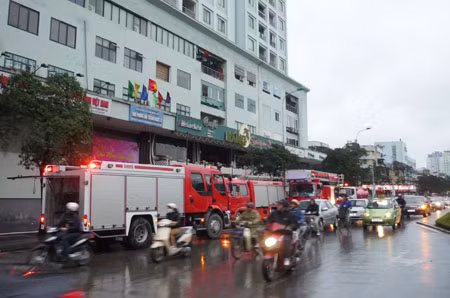 Hiện trường vụ cháy.