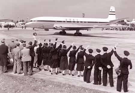 Chiếc Comet1 của Hàng không Anh trước chuyến bay định mệnh.