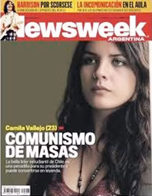 Hình ảnh C. Vallejo trên trang bìa tạp chí Mỹ Newsweek.