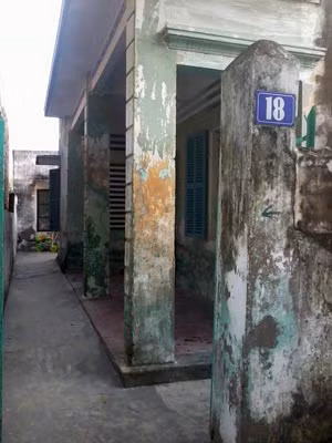 Ngôi nhà nơi bà Vân bị sát hại.