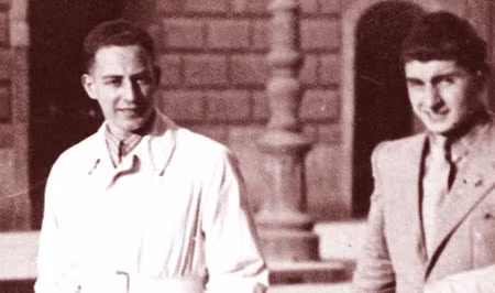 Giovanni Palatucci (phải) và trợ lý Amerigo Cucciniellp.