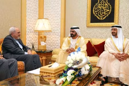 Ngoại trưởng Iran Mohammad Javad Zarif hội đàm cùng Thủ tướng Sheikh Mohammed bin Rashid al-Maktoum và Ngoại trưởng Abdallah Bin Zayid Al Nahyan của UAE.