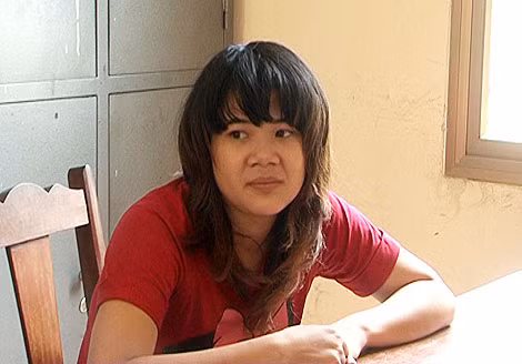 Nguyễn Thị Kim Chi tại cơ quan Công an.
