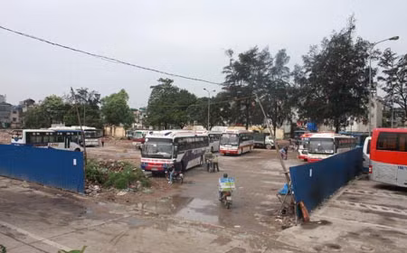 Toàn cảnh khu vực Bến xe Lương Yên.