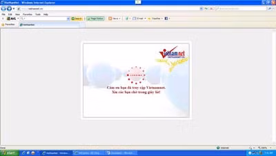 Báo điện tử VietNamNet bị hack và thay đổi nội dung sáng 6/12. Báo điện tử VietNamNet sau khi đã được khôi phục sáng 7/12/2010.