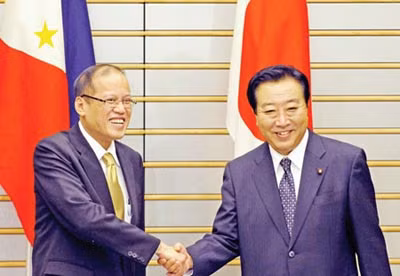 Thủ tướng Yoshihiko Noda và Tổng thống Benigno Aquino III.