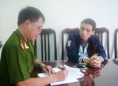 Đỗ Đình Tài tại cơ quan điều tra.