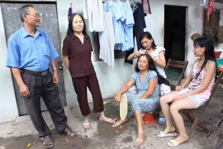 Trong khuôn viên một khu nhà trọ ở Phường Bình Chiểu, Thủ Đức.