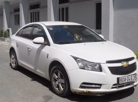 Chiếc xe của Yên được đưa về Cơ quan Điều tra.