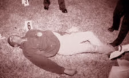 Thi thể của Trayvon Martin.