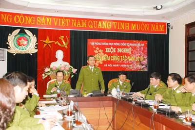 Thượng tướng Lê Thế Tiệm phát biểu chỉ đạo tại Hội nghị.