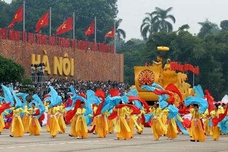 Tái hiện hình ảnh Vua Lý Thái Tổ.
