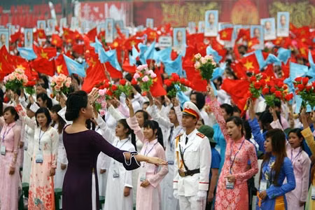 Phóng viên tác nghiệp.