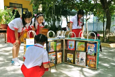Mô hình thư viện lưu động này sẽ đem lại tính hiệu quả cao, sẽ tạo điều kiện cho trẻ em tiếp cận với các loại sách bổ ích.