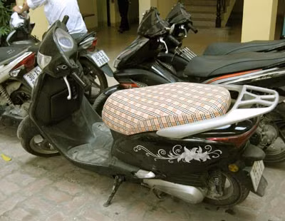 Chiếc xe của nạn nhân Linh.