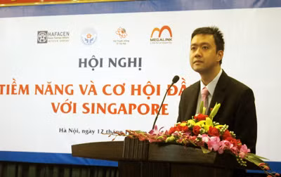 Ông Raymond Lui, Bí thư thứ hai Đại sứ quán Singapore tại Việt Nam phát biểu tại Hội nghị.
