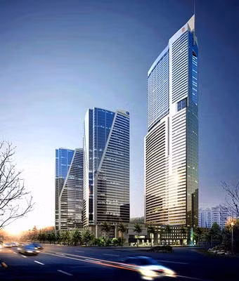Tòa tháp Keangnam cao 336 m gồm 70 tầng sẽ mất vị trí cao nhất Việt Nam. Ảnh: Keangnam.