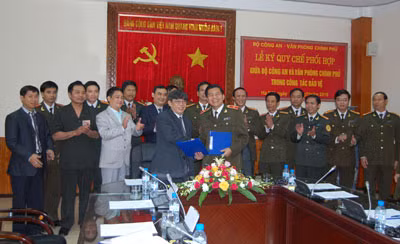 Các đại biểu tại Lễ ký quy chế phối hợp.