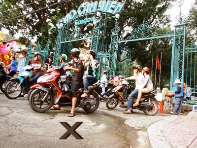 Vị trí đối tượng vứt bỏ hung khí.