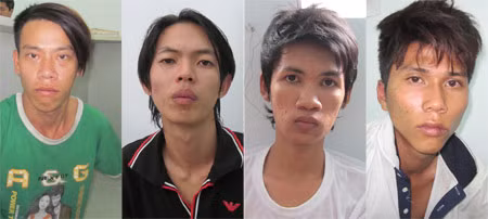 Các đối tượng: Vũ, Duy, Hiếu và Sang.