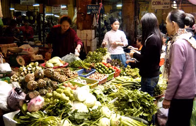 Rau là một trong số những mặt hàng được tiêu thụ mạnh trong những ngày Tết. Ảnh: VNE.
