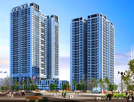 Phối cảnh tổng thể dự án.