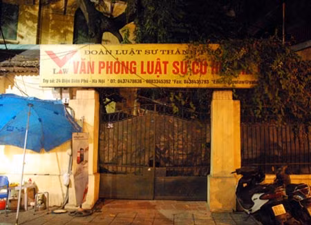 Nhà số 24 Điện Biên Phủ (Hà Nội) bị Cù Huy Hà Vũ chiếm dụng trái phép.