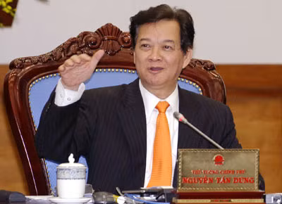 Thủ tướng Nguyễn Tấn Dũng phát biểu kết luận phiên họp. Ảnh: TTXVN.